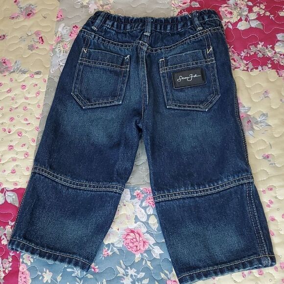 Sean John 18/24 Month Denim Pants, Snap Legs - Picture 1 of 6